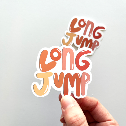 Long Jump Sticker
