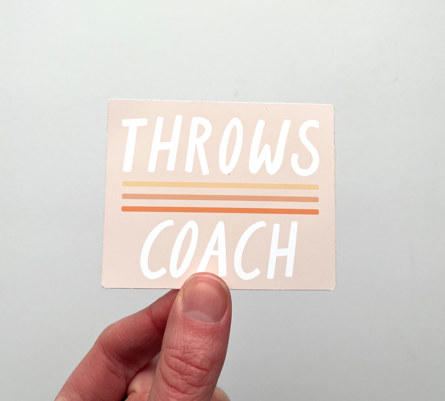 Throws Coach Sticker