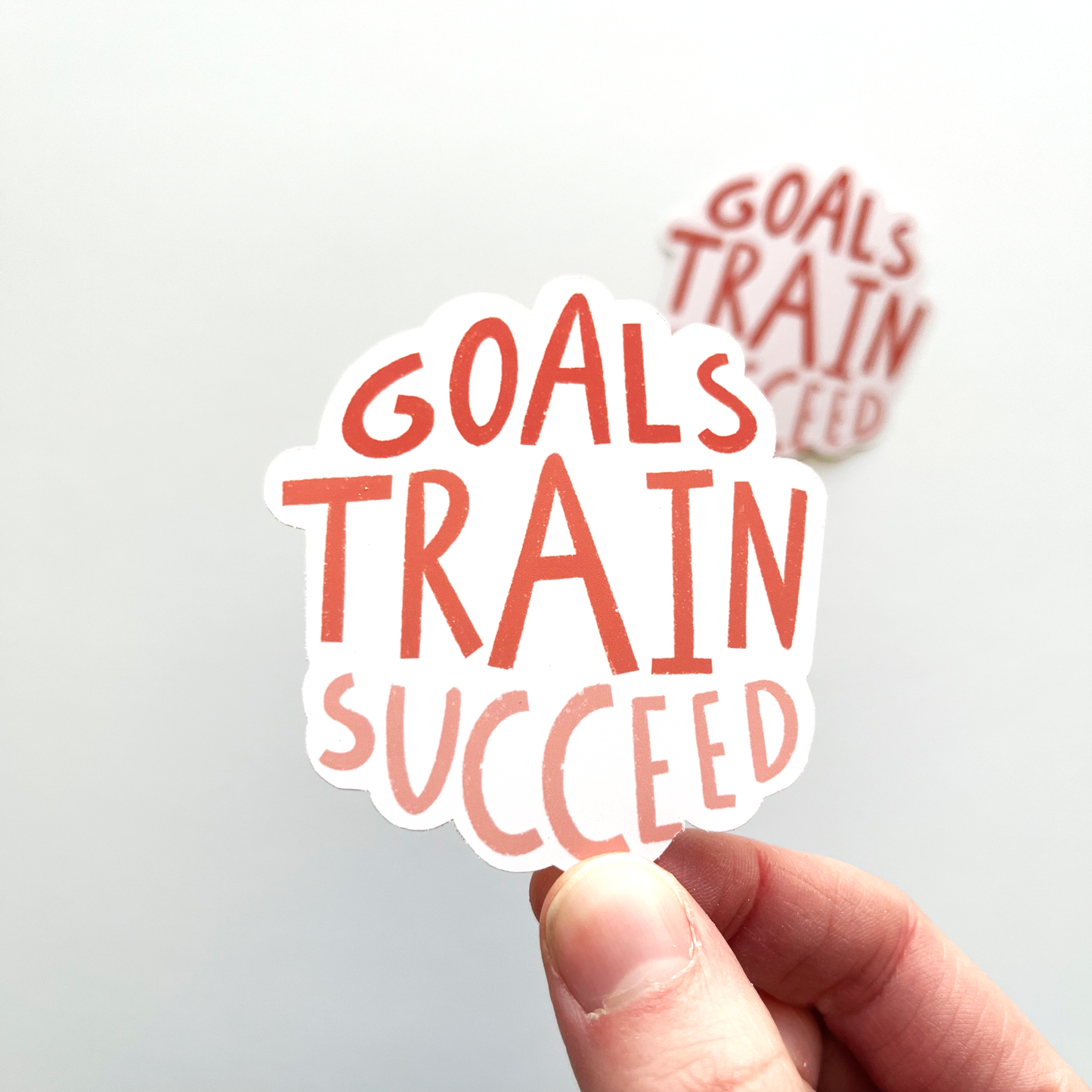 Goals Train Succeed Sticker