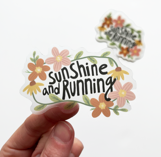 Sunshine and Running Sticker