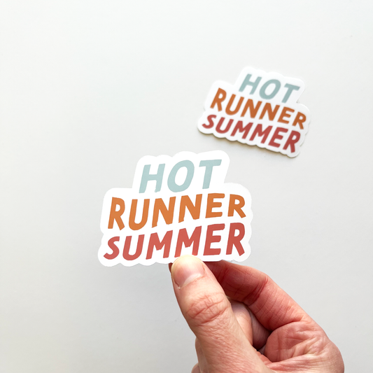 Hot runner summer sticker